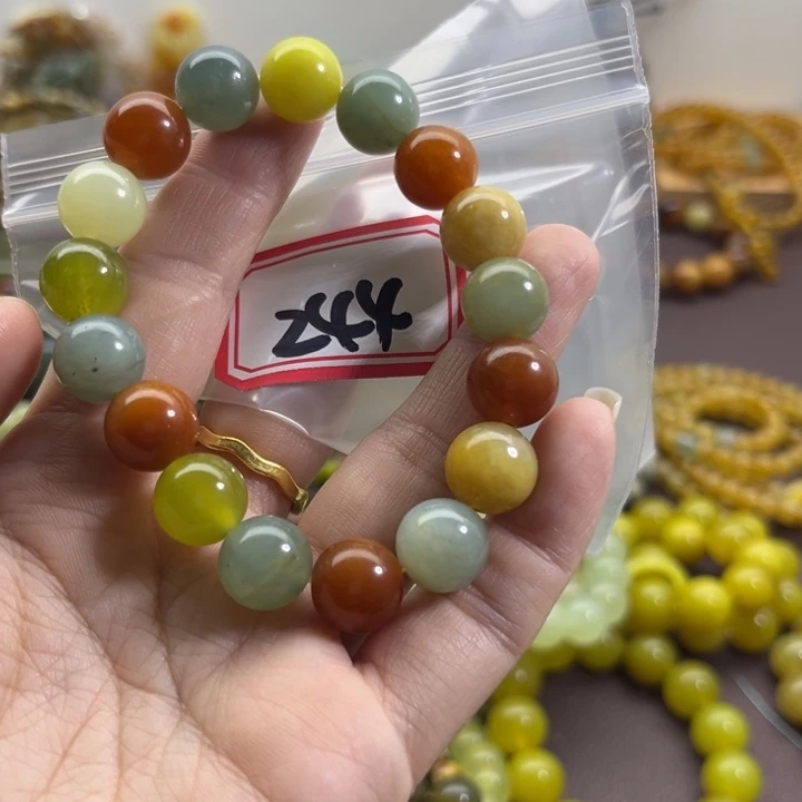 未镶嵌蛇纹石玉手链