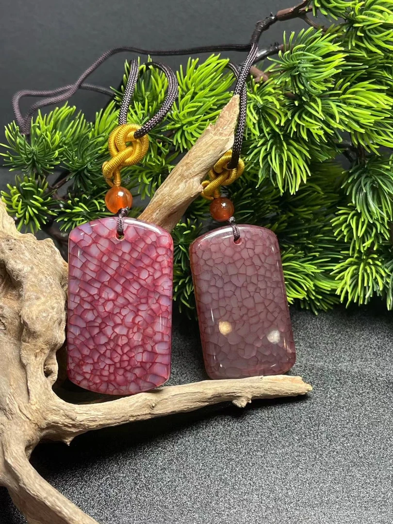 S1946【福嘟嘟】阿格流斯玛瑙无事牌-送礼佳品-多样性只发一件货