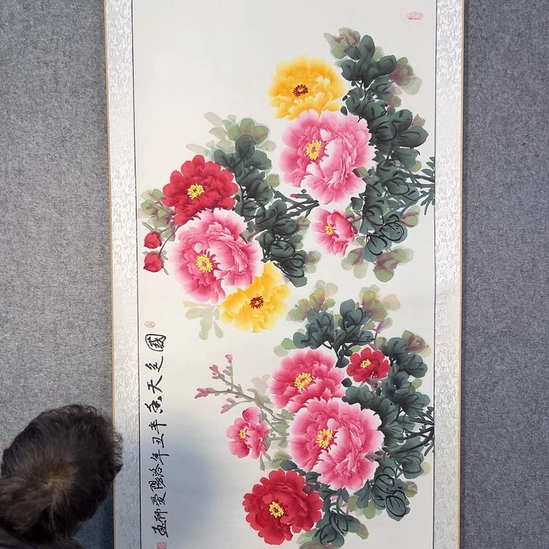 国画375 花鸟在此鸣叫时还要一