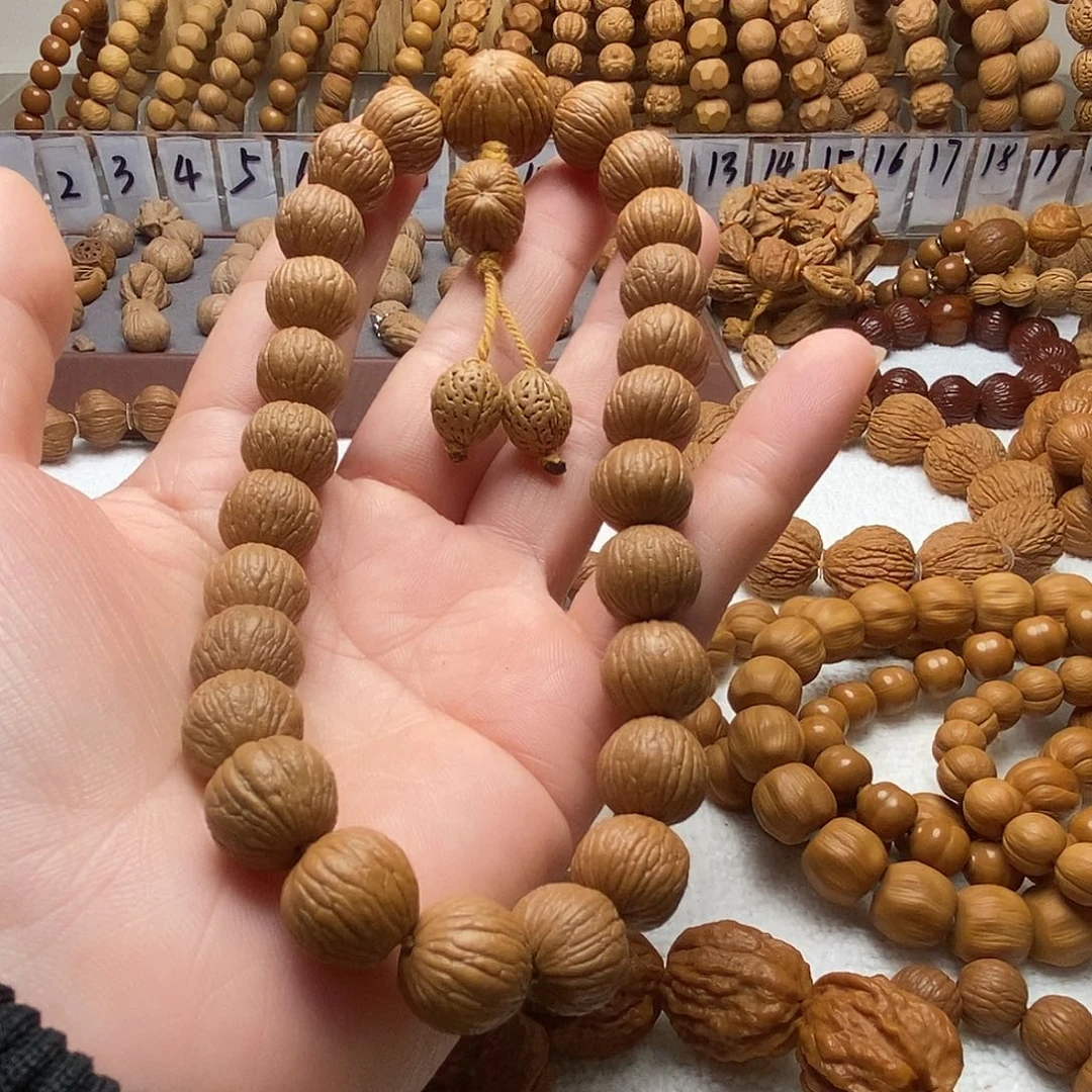 猴头核桃手串全品无暇边度同尺【麒麟纹聚宝盆】手持
