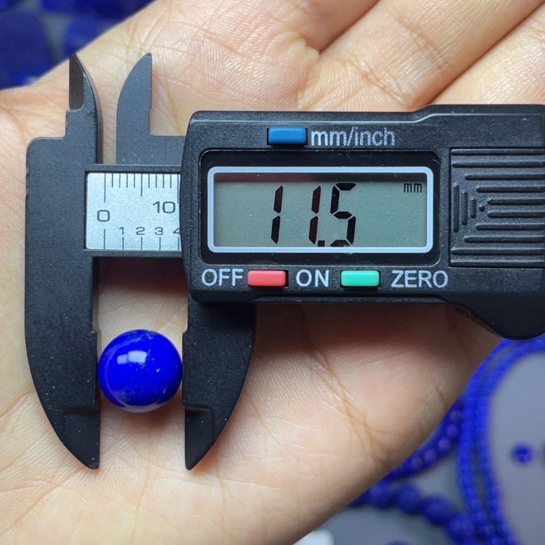 青金石未镶嵌11mm单珠配饰