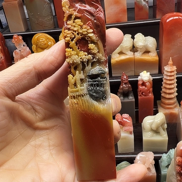 北***涛印石寿山石寿山石手工雕刻