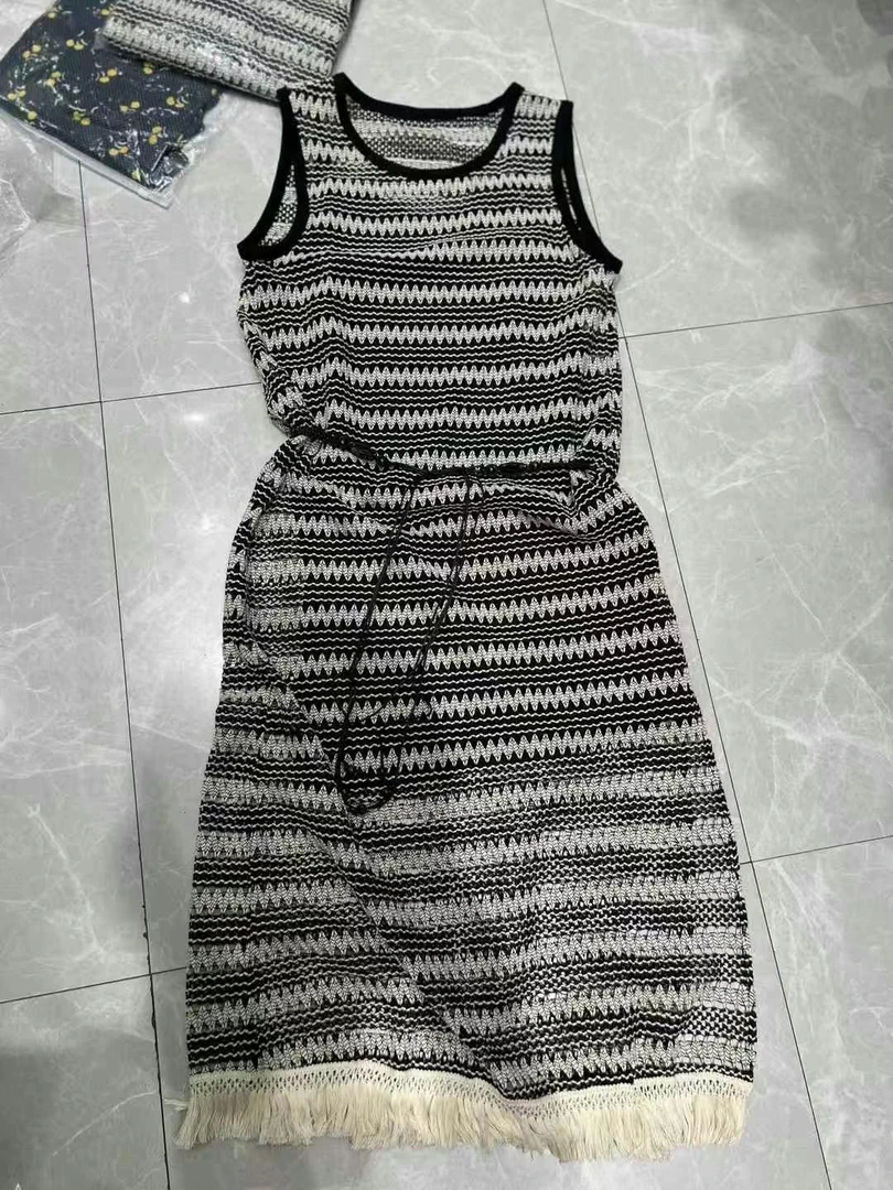 【大C专属】波西米亚镂空两件套连衣裙“海边打卡必备”