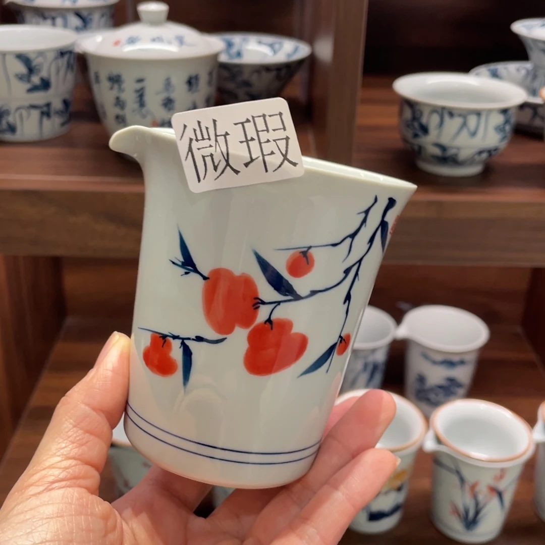 微瑕釉下彩纯手绘
