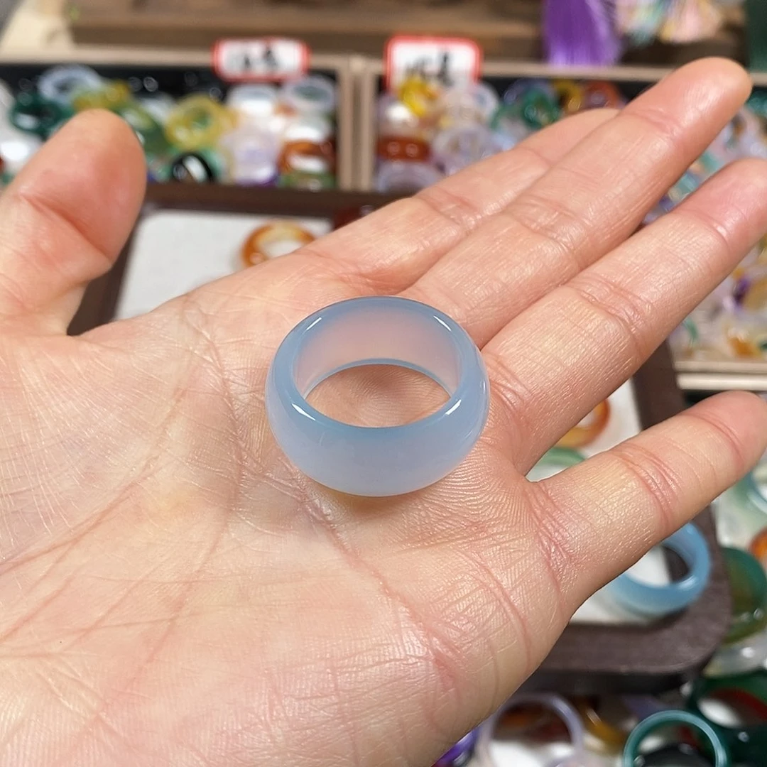 玛瑙/玉髓戒指未镶嵌真**味