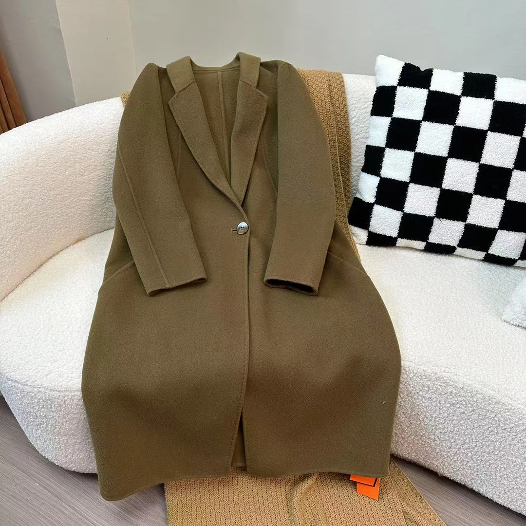 F39  新款时尚休闲百搭毛呢外套