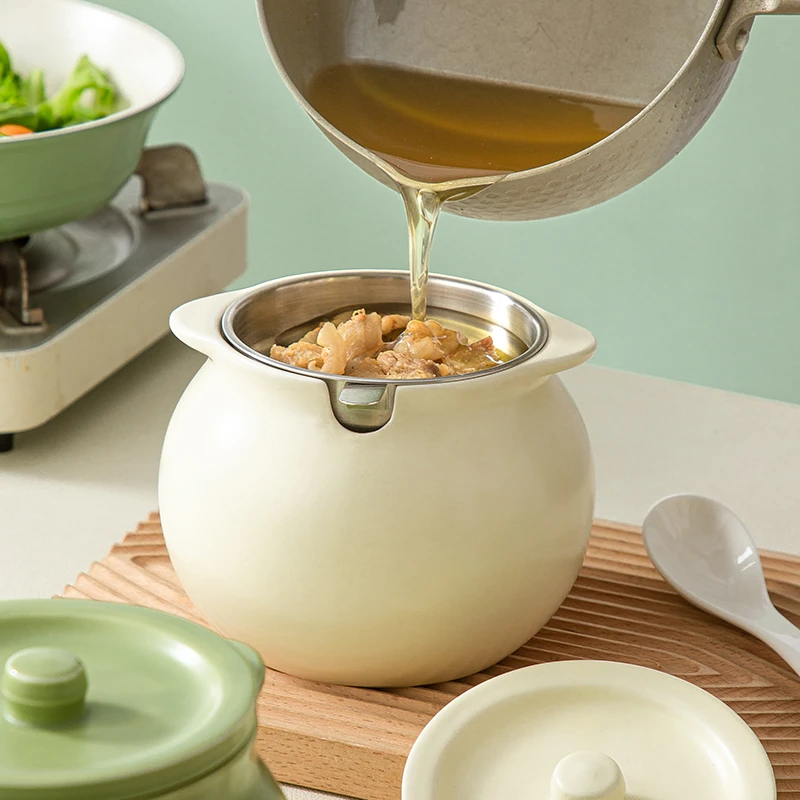 猪油家用耐高温陶瓷油泼辣子调味大容量辣椒油猪油罐家用陶瓷带盖