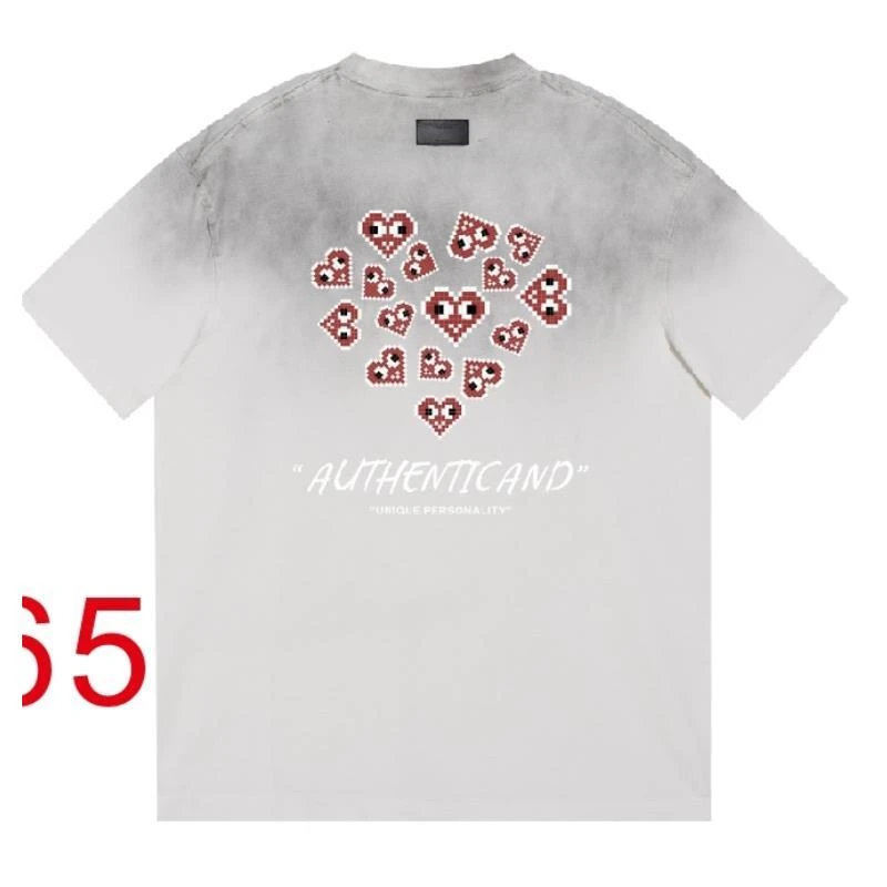 【15号佳佳-9165】洗水系 新品上新时尚高定百搭潮流男女同款短袖