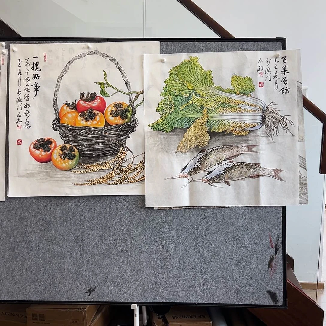 冬***寒国画陈石松老师国画作品