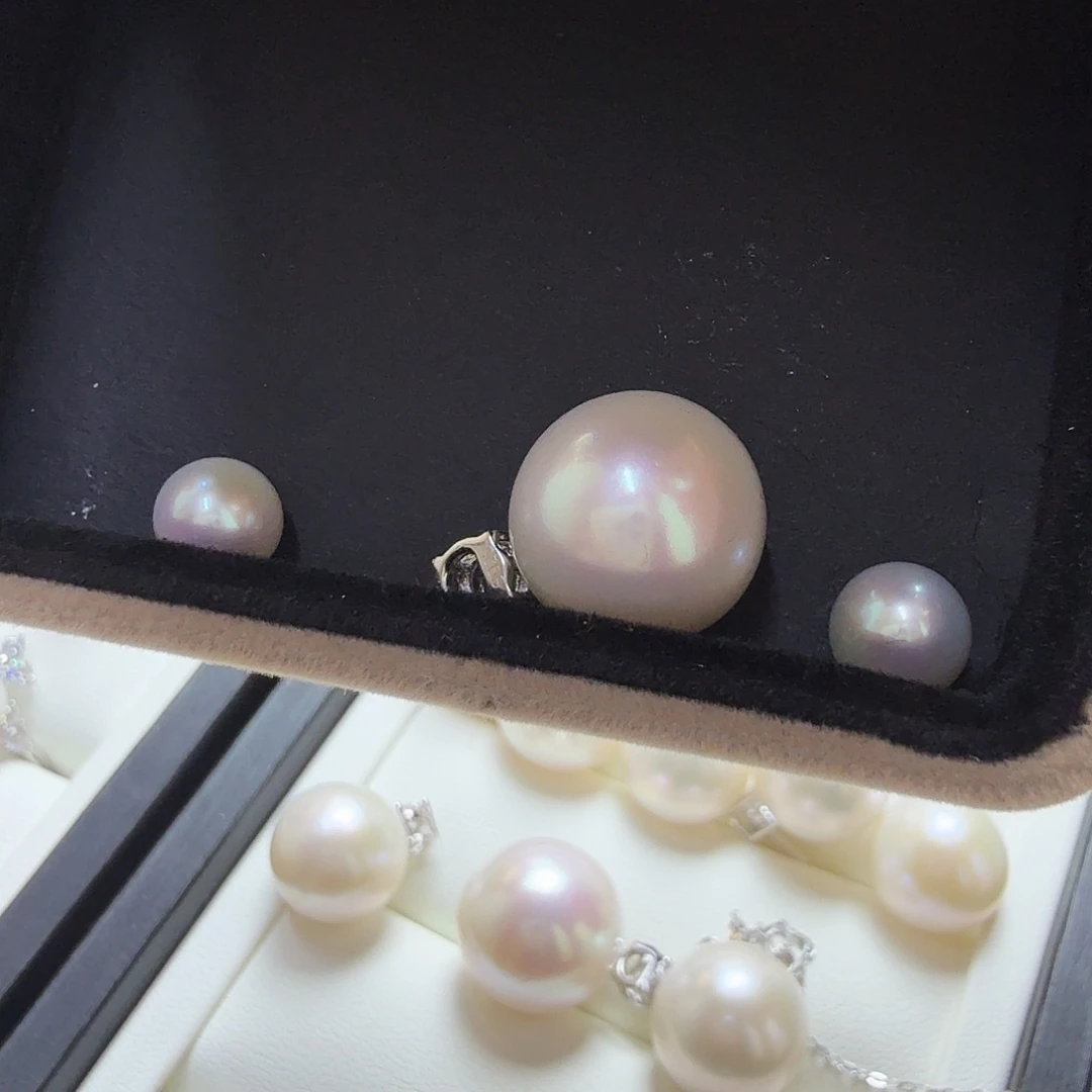 等***～淡水珍珠银S925镶嵌颈饰