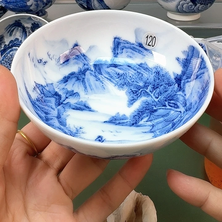 杯木木景德镇纯手绘茶具120