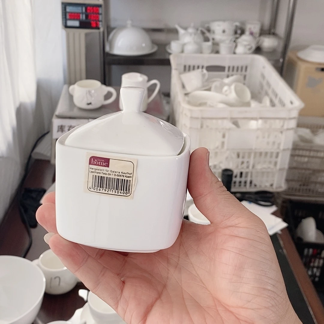 金属调料罐骨质瓷方形