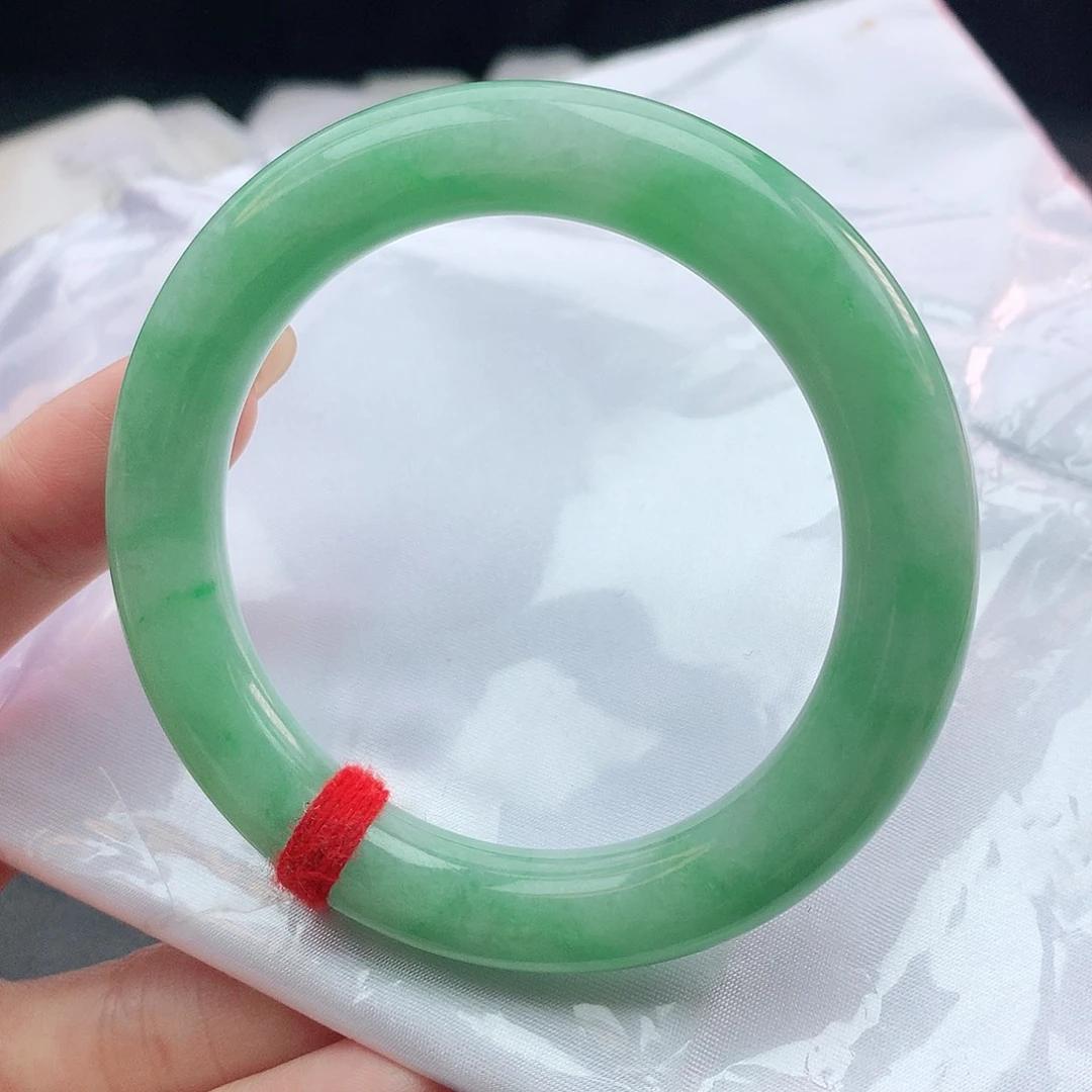 翡翠手镯未镶嵌54圆条882256