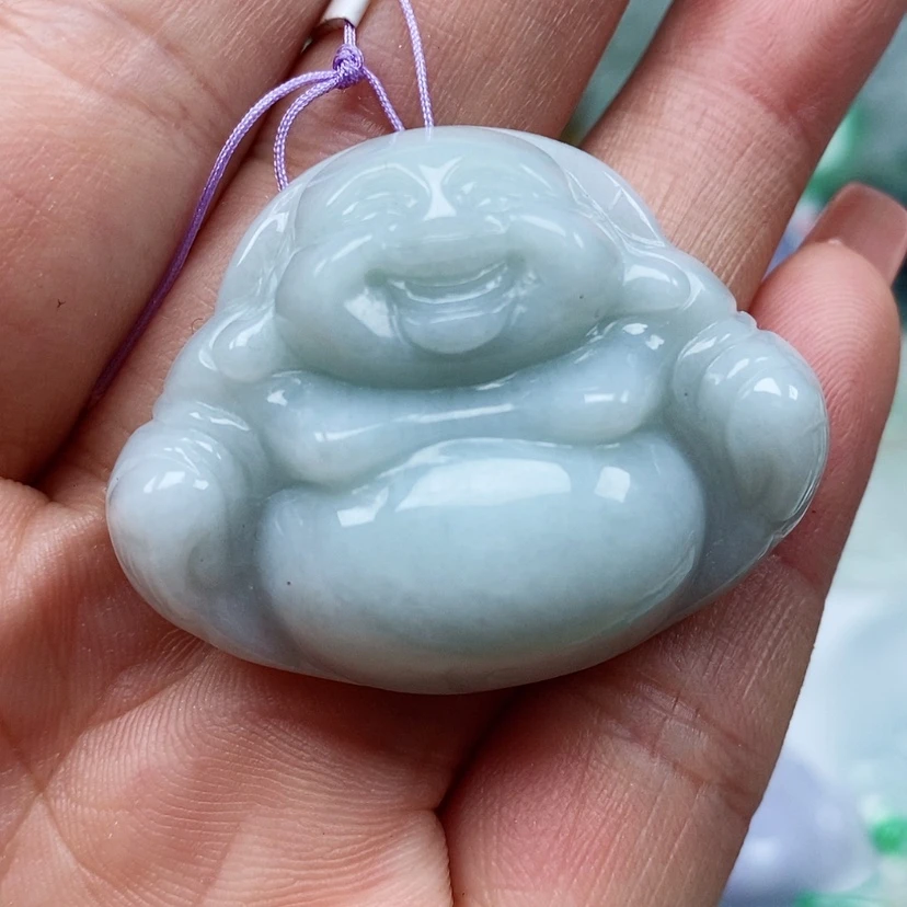 【闪购商品】翡翠颈饰未镶嵌天然翡翠A货佛公