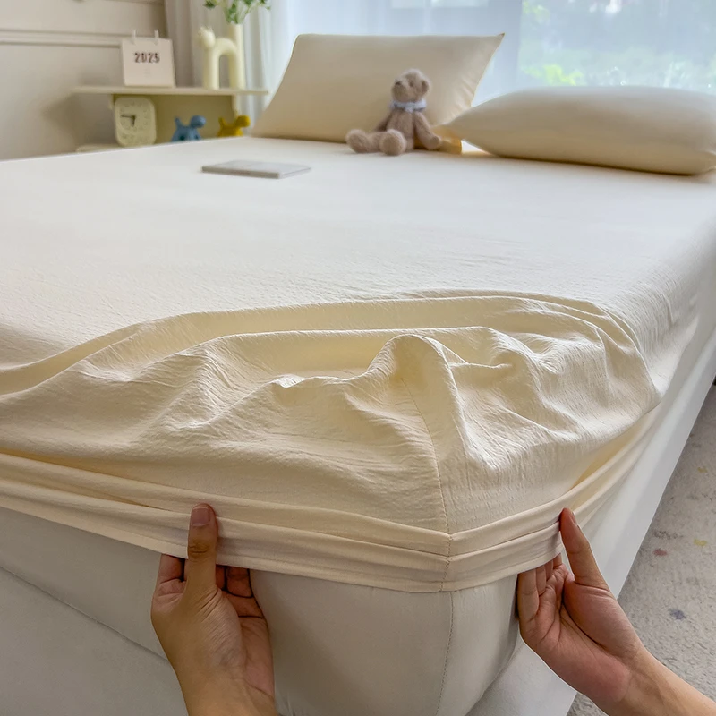 超柔双层纱床笠罩床垫防尘防滑床单罩保护罩床套学生宿舍单人新款