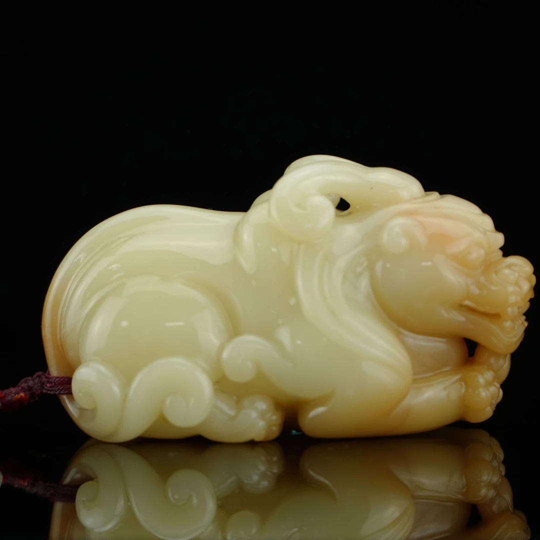 寿山石 丨汶洋石 貔貅 把件/盛和 TW24014 162.914（含绳）g