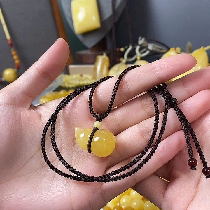 琥珀未镶嵌裸石葫芦