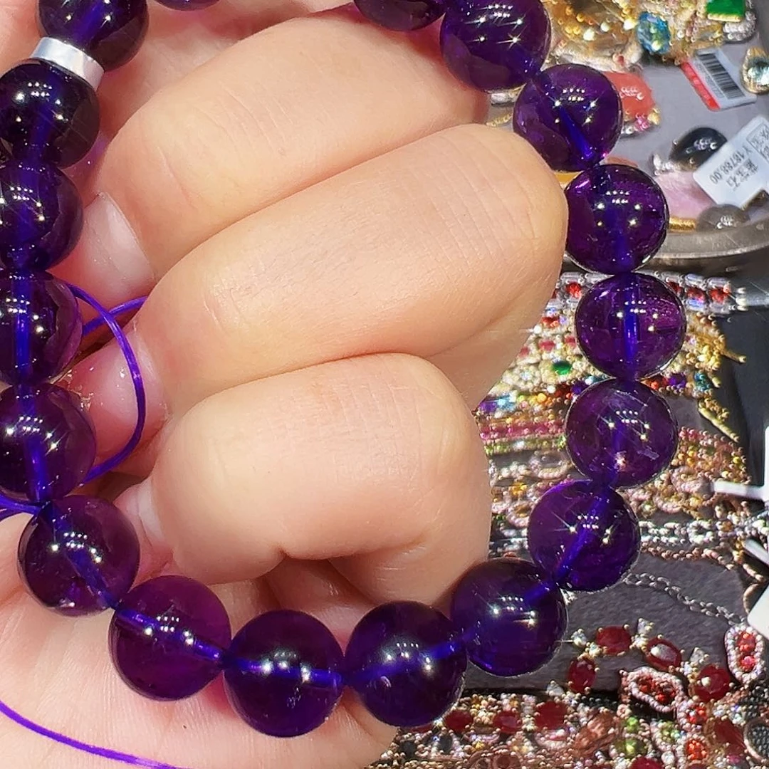 未镶嵌手链紫晶手链