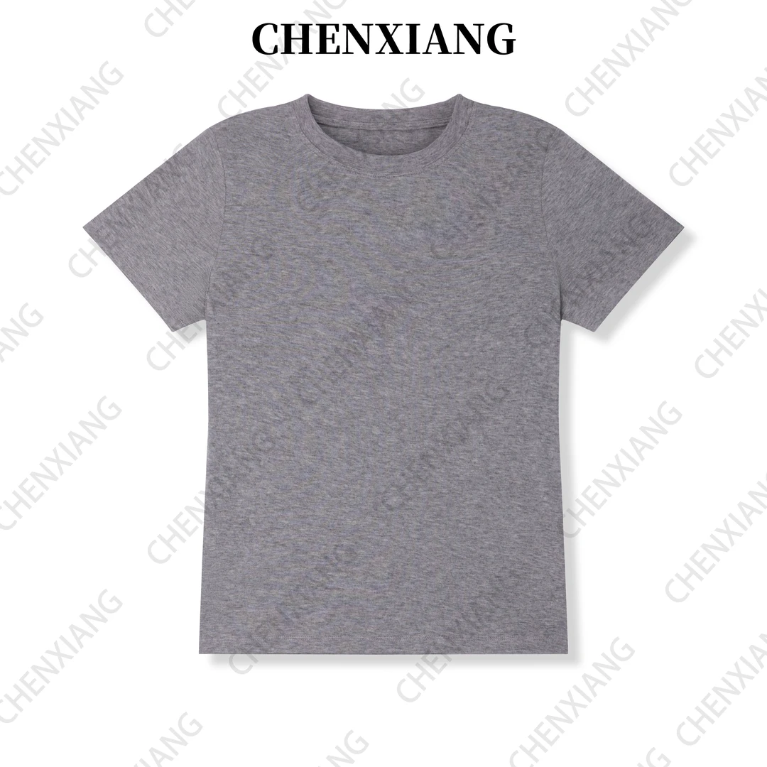 陈想【莱赛尔天丝+绵羊毛】 百搭圆领短袖T恤