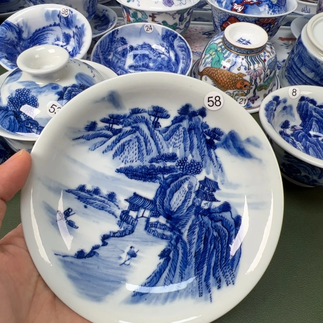 景德镇纯手工纯手绘茶具木木58