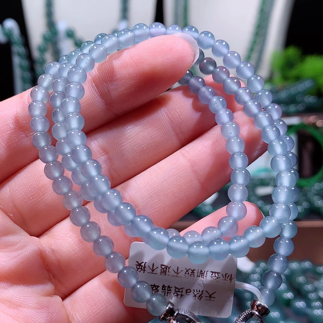 翡翠未镶嵌手链天然a货翡翠项链5
