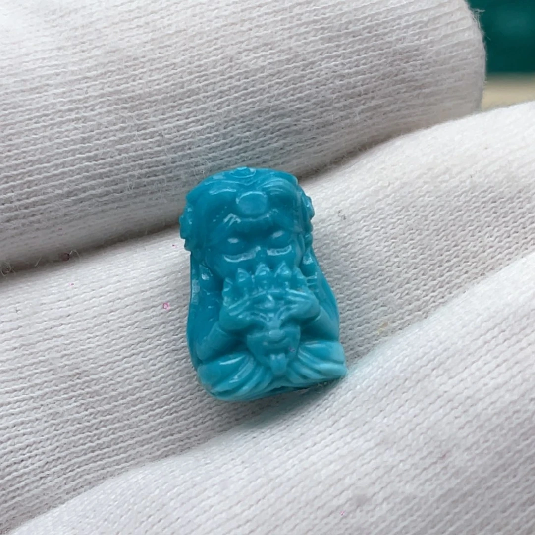 绿松石未镶嵌颈饰卡9.8-14.6-7.6