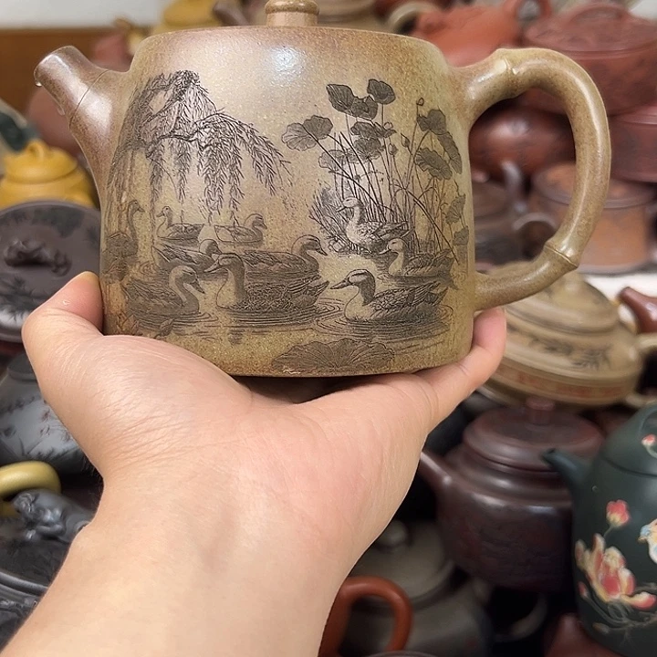 茶壶紫砂紫砂微瑕