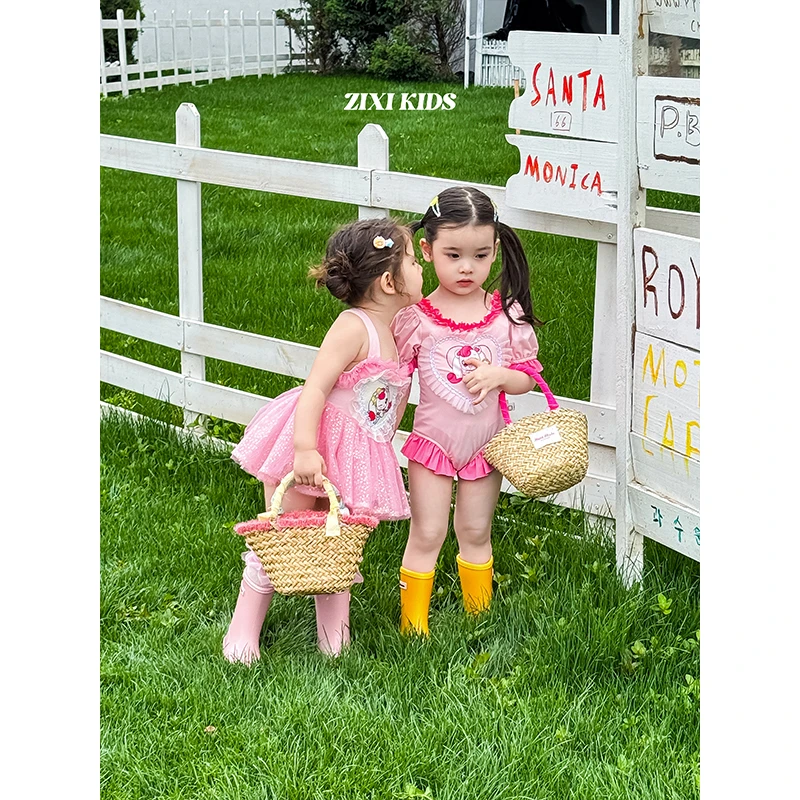 【糯米】【原创设计】 爱心萌可儿童泳衣 Y-25008