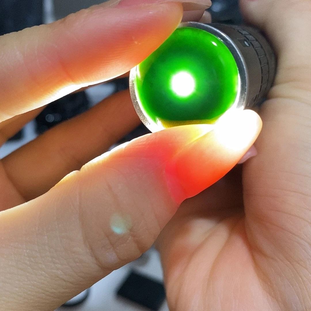 定制翡翠未镶嵌平安扣吊坠天然A货墨翠