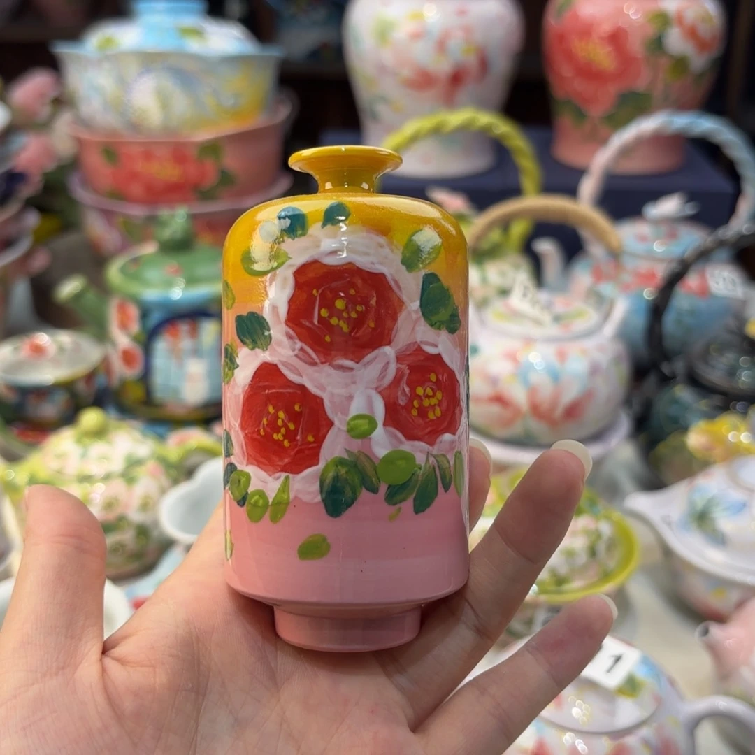 与*景德镇手绘高温釉下彩陶瓷茶具