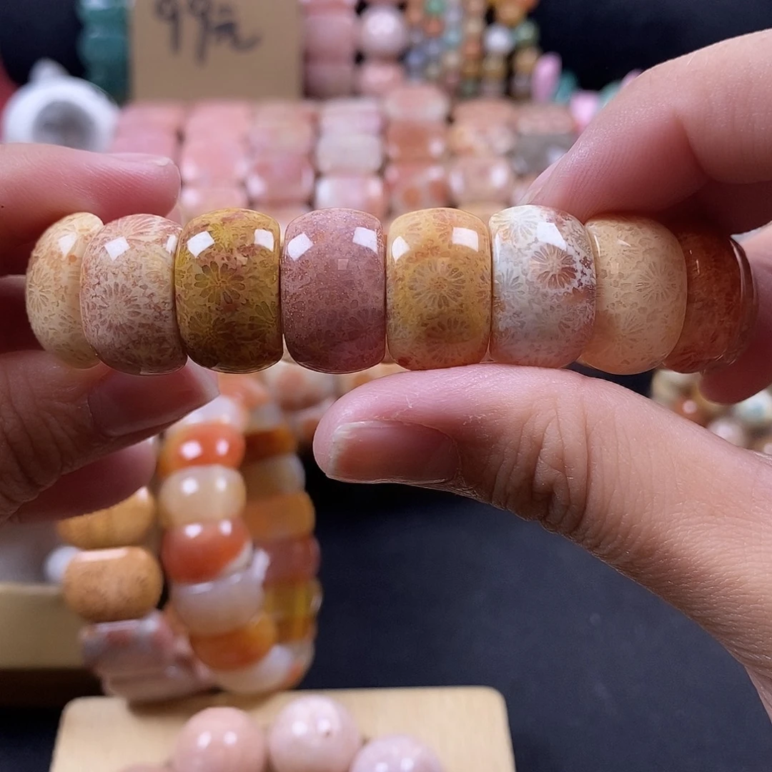 硅化珊瑚（珊瑚玉）未镶嵌手牌 上新29