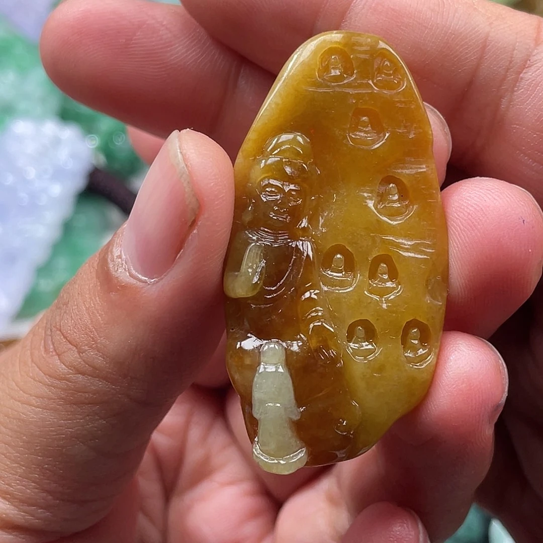 翡翠未镶嵌颈饰翡玉缘翡翠