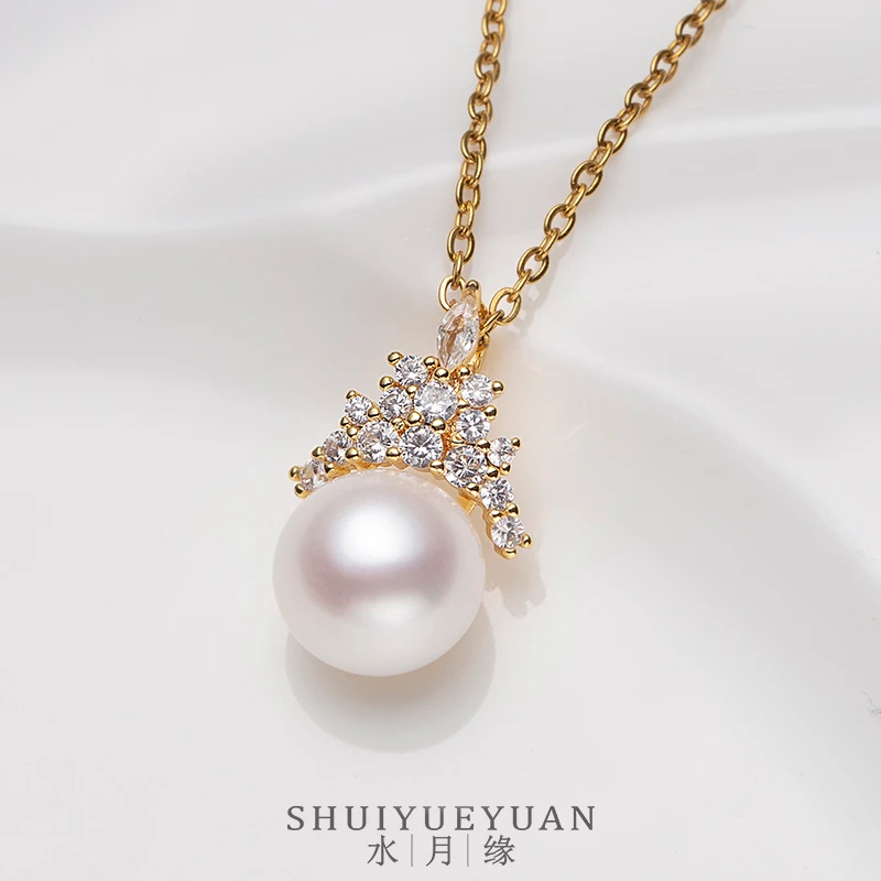 A0104冰雪女王淡水珍珠项链HJ0603