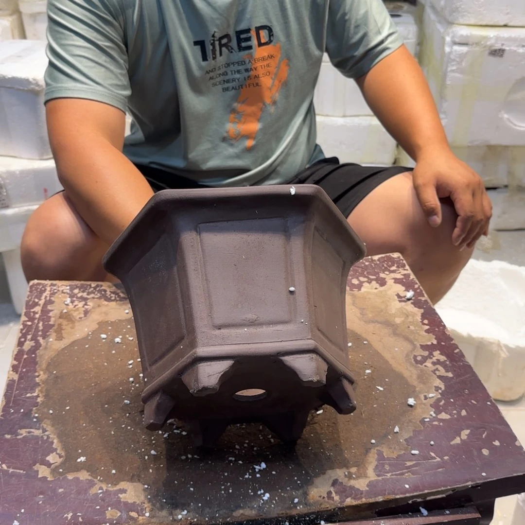 紫砂花盆瑕疵也不