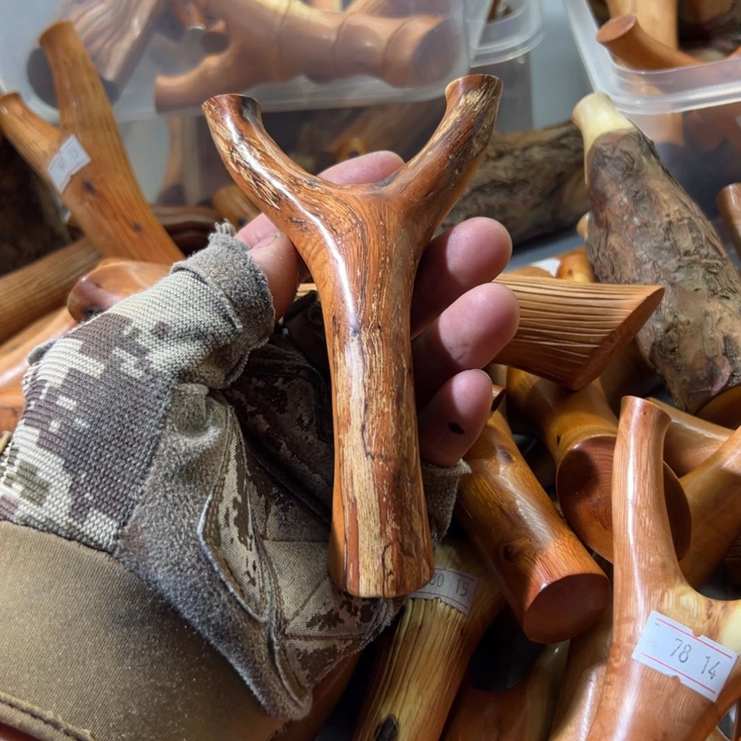 火琉璃树杈木弓手工