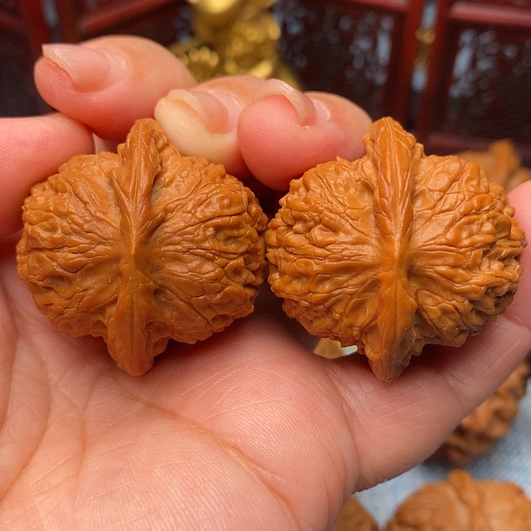 文玩核桃把件38全品绝配血麒麟