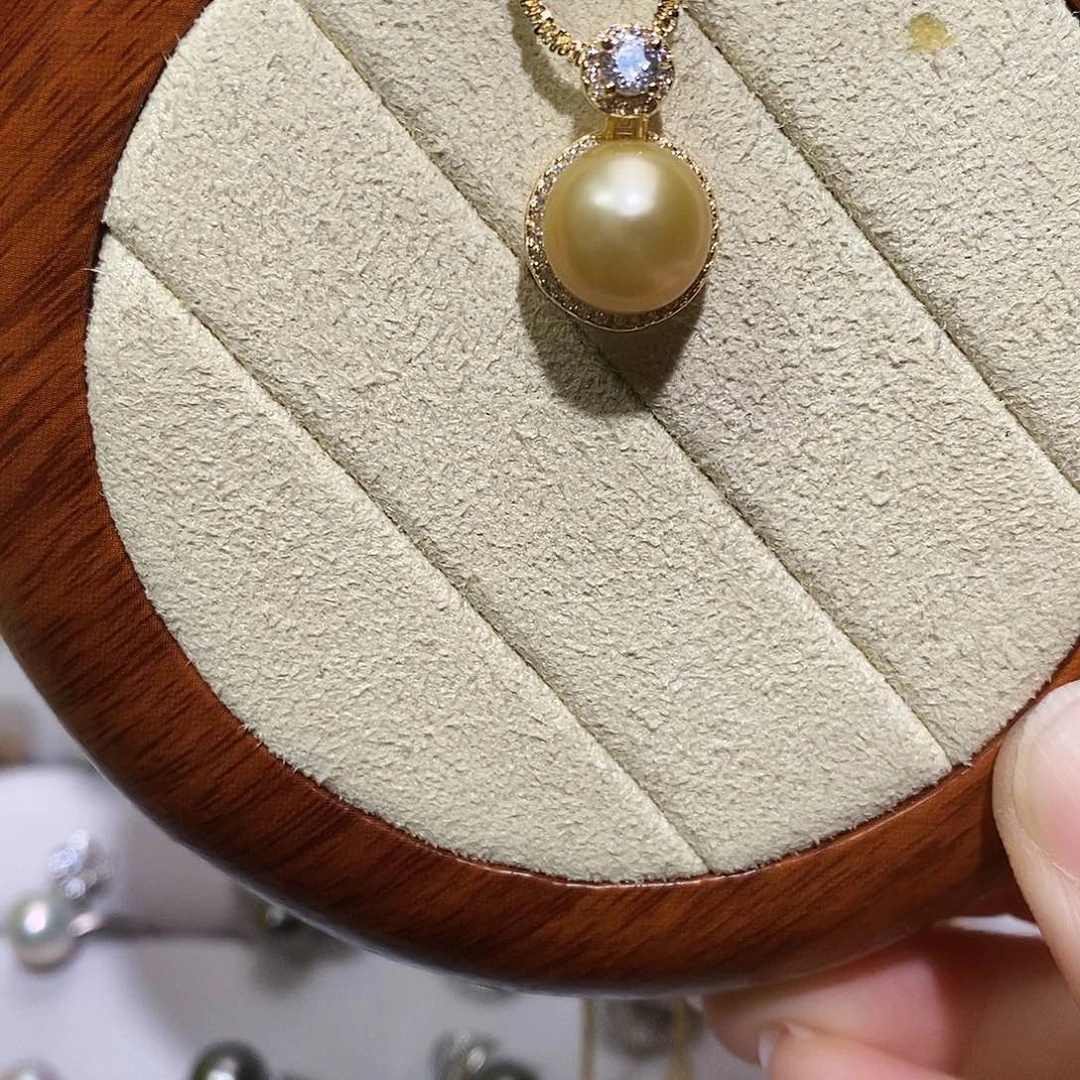 银S925镶嵌海水珍珠颈饰