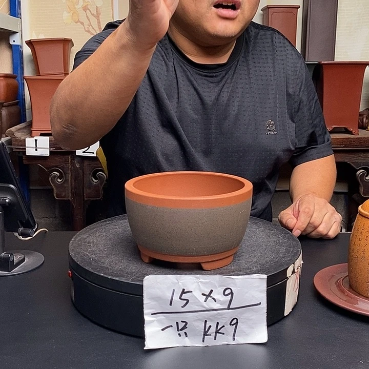 紫砂花盆货号一只KK9