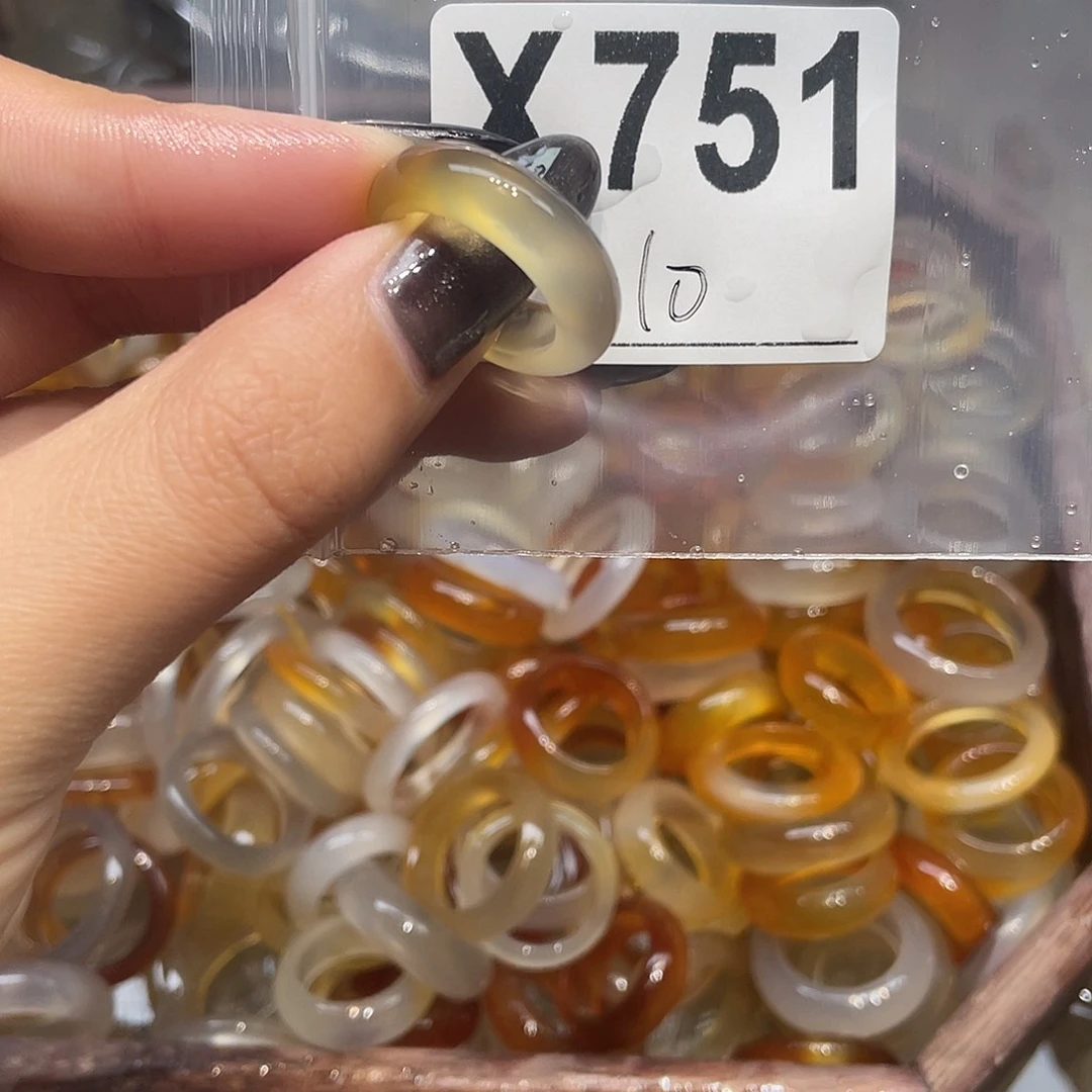 玛瑙/玉髓未镶嵌戒指751