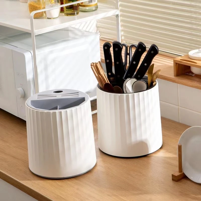 【只发新疆】新疆包邮厨房旋转刀架置物架多功能筷子筒一体收纳