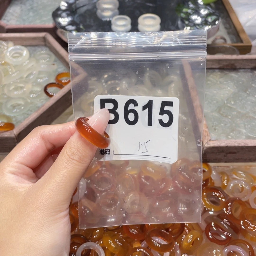 玛瑙/玉髓未镶嵌戒指615