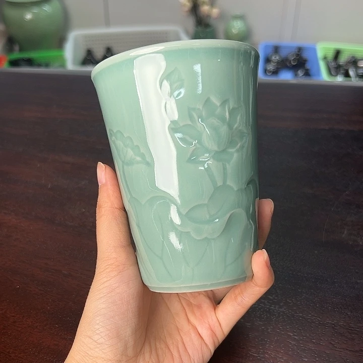 龙泉云间青瓷小米茶器