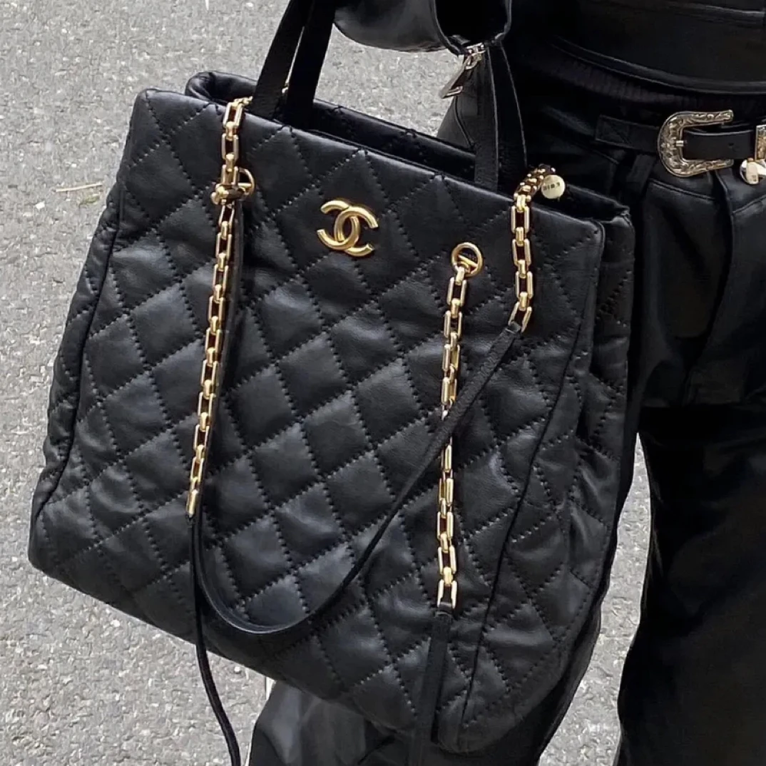 99新 Chanel/香奈儿 Chanel香奈儿large shopping bag牛皮托特包