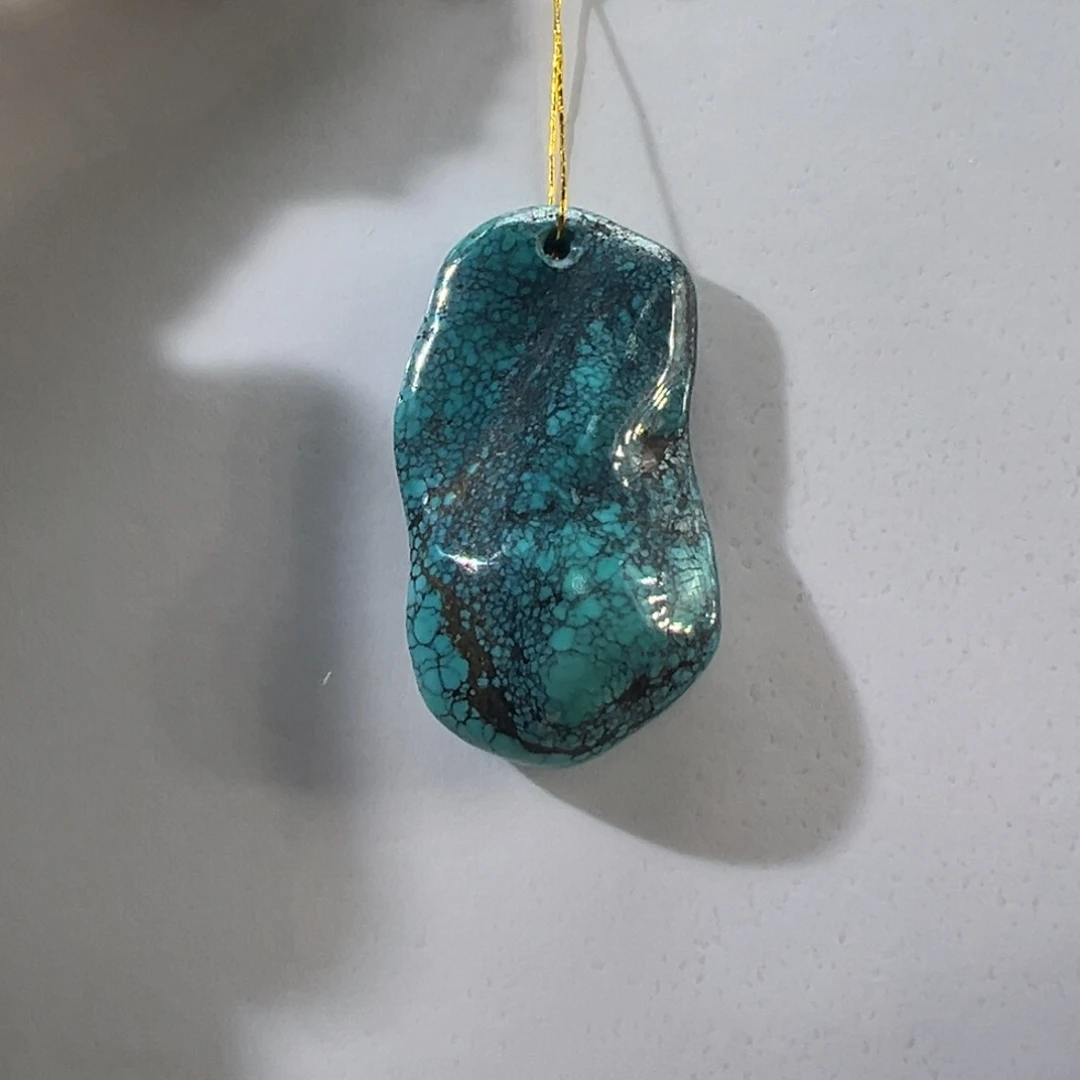 绿松石未镶嵌挂件