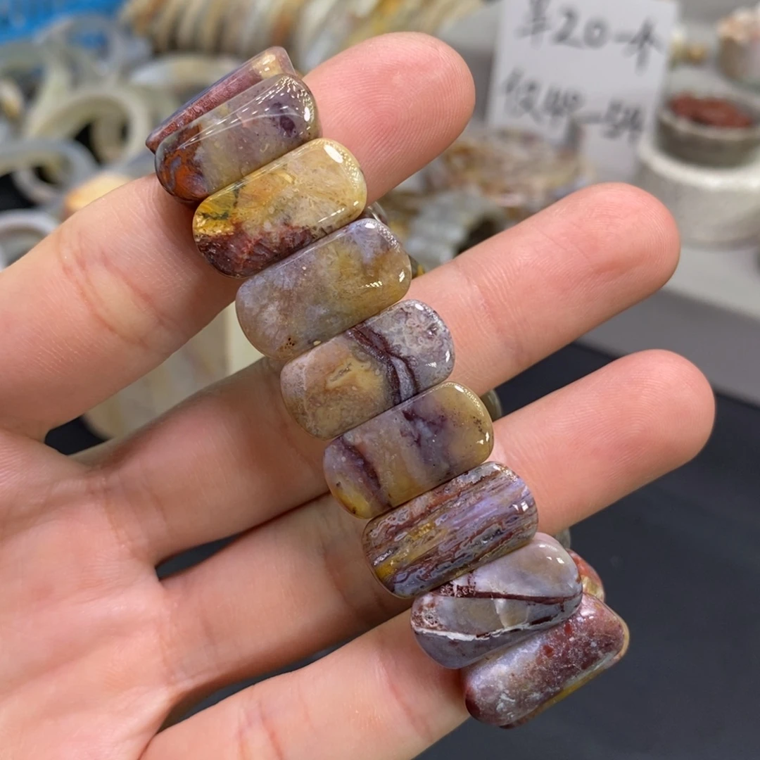 硅化玉未镶嵌手链