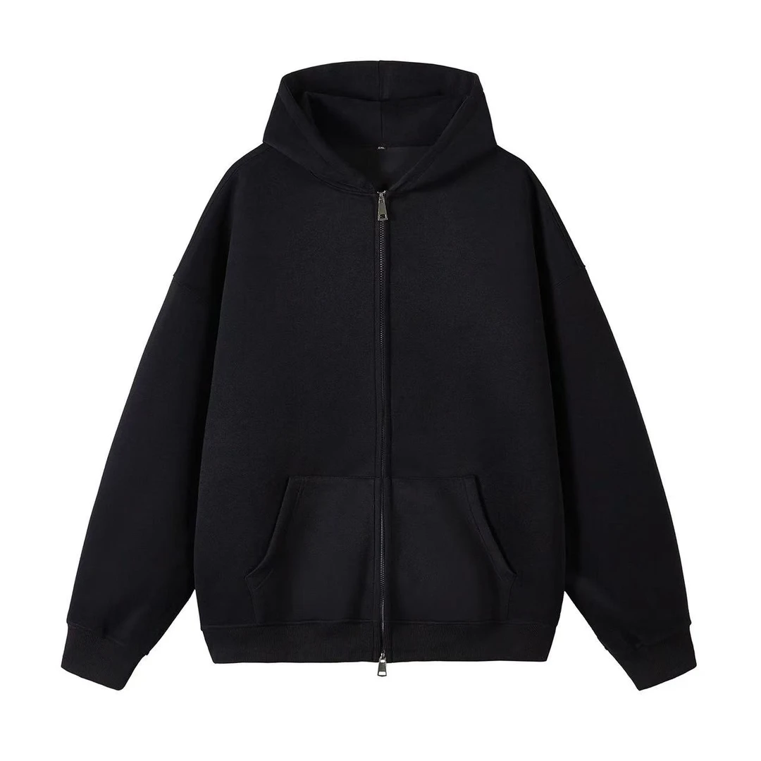 【致简·XCG】新款连帽卫衣男装情侣装百搭潮服上衣拉链连帽衫基础款