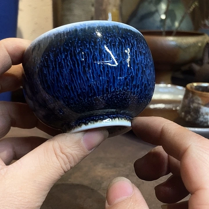 摆件手工高温原矿窑变