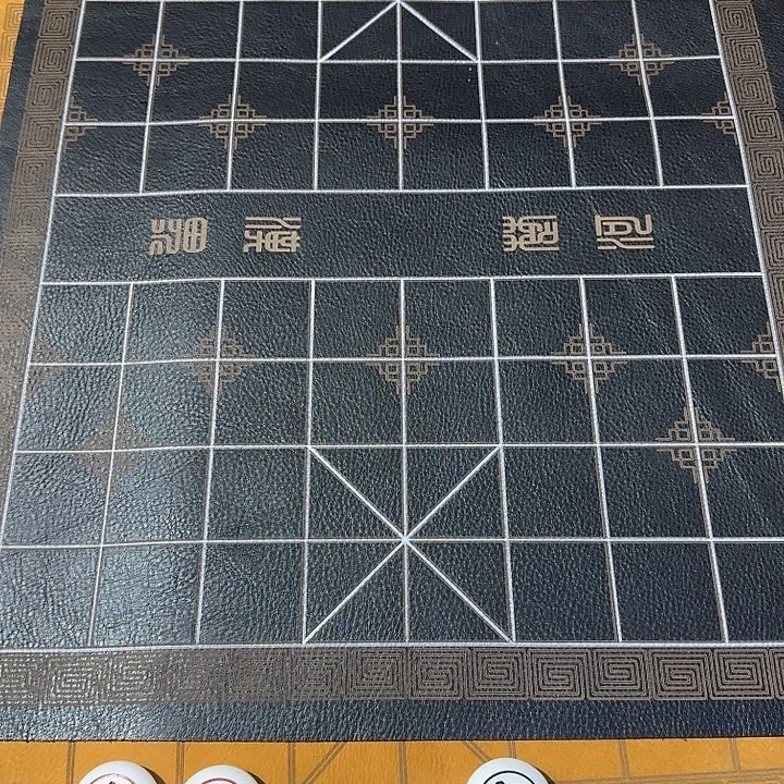 皮革黑色牛皮棋盘