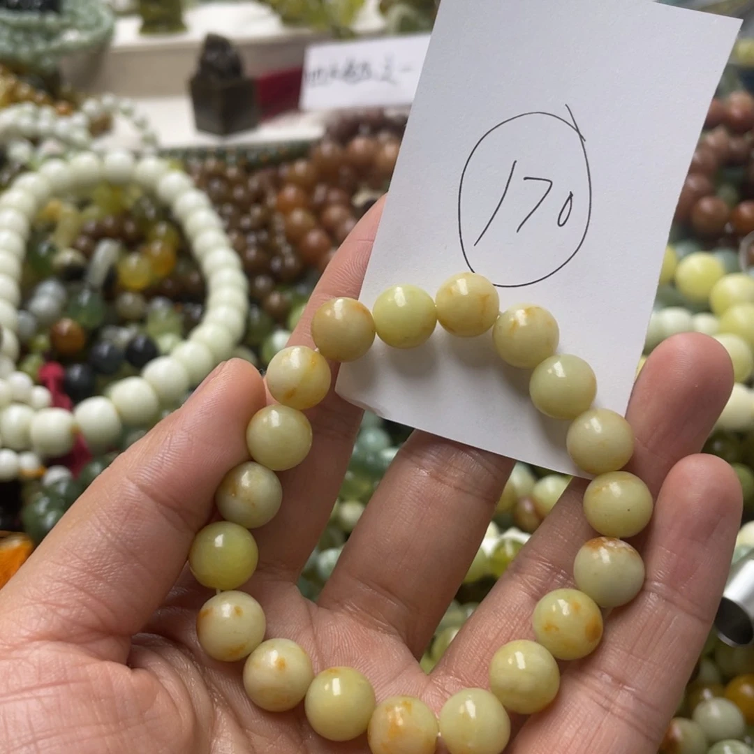 蛇纹石玉手链未镶嵌