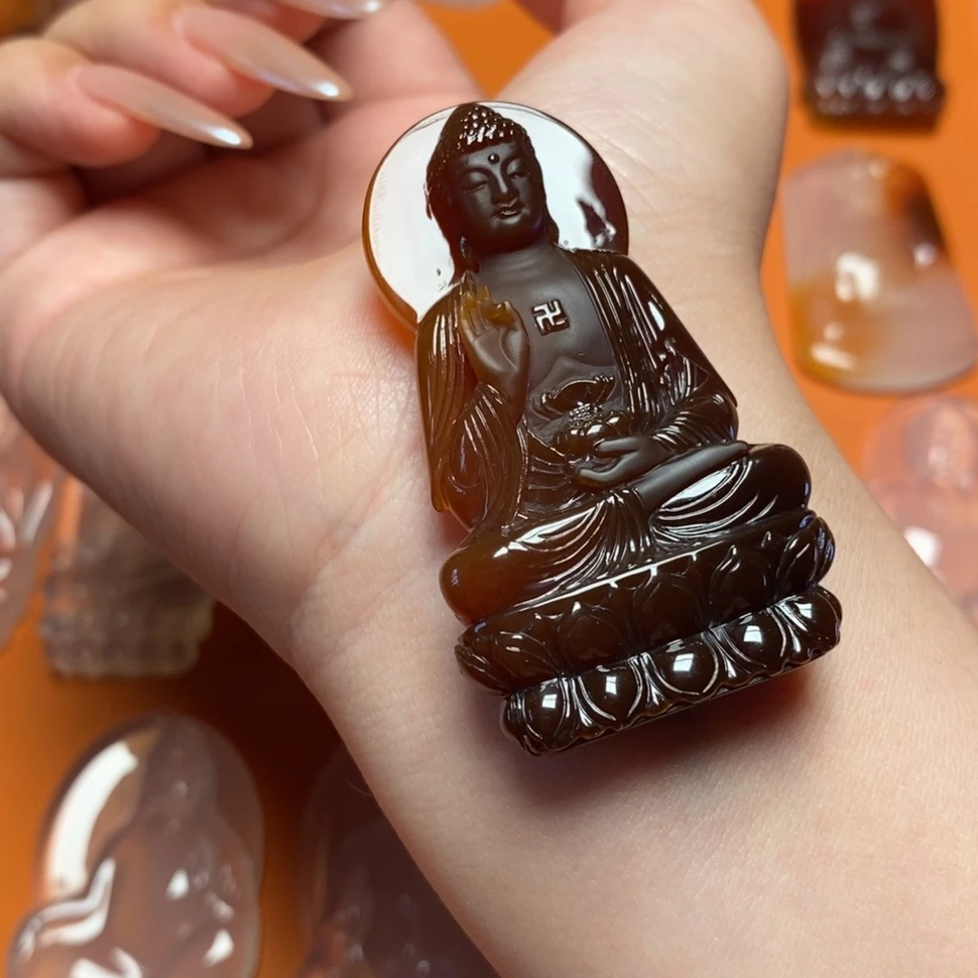 玛瑙/玉髓吊坠未镶嵌馨**